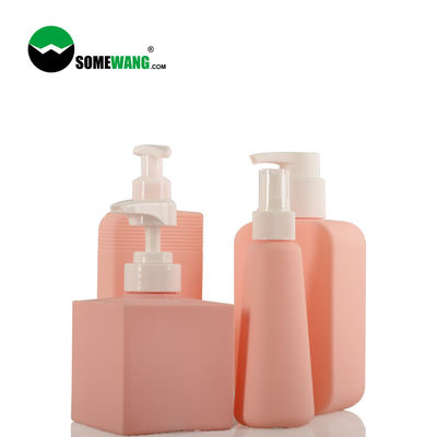 empacotamento cosmético da garrafa da loção do PE de 150ml 250ml 350ml 360ml com material do toque macio