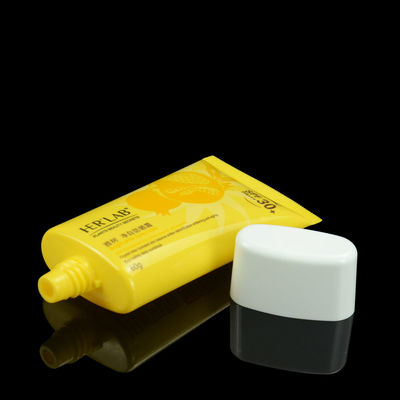 Tubo oval liso de empacotamento da loção de mão do tubo cosmético feito sob encomenda