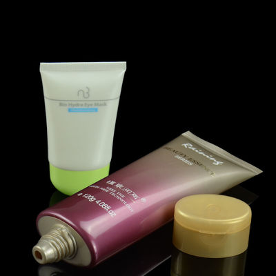 Tubo oval liso de empacotamento da loção de mão do tubo cosmético feito sob encomenda