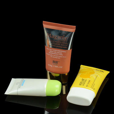 Tubo oval liso de empacotamento da loção de mão do tubo cosmético feito sob encomenda