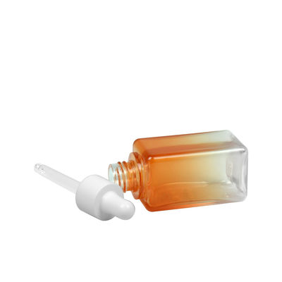 50ML empacotamento cosmético da garrafa de óleo essencial do quadrado 20/410 da garrafa do inclinação PETG