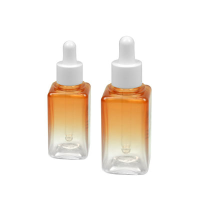 50ML empacotamento cosmético da garrafa de óleo essencial do quadrado 20/410 da garrafa do inclinação PETG