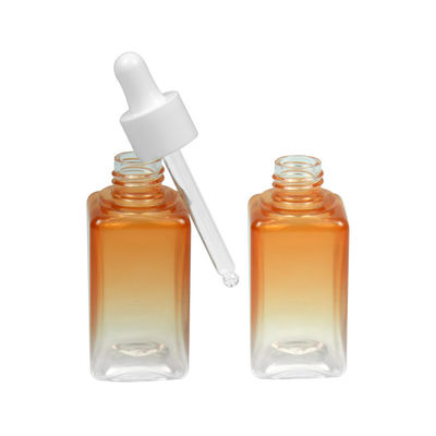 50ML empacotamento cosmético da garrafa de óleo essencial do quadrado 20/410 da garrafa do inclinação PETG