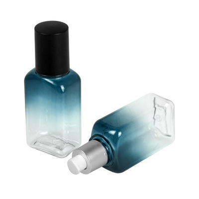 garrafas plásticas vazias do quadrado de 60ml 100ml 120ml para a garrafa do soro da loção com bomba