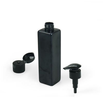 quadrado preto 4oz plástico 6oz da garrafa cosmética do ANIMAL DE ESTIMAÇÃO de 120ml 240ml