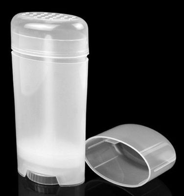 80ml o rolo vazio dado forma liso do desodorizante do ODM PP engarrafa recipientes grandes do volume