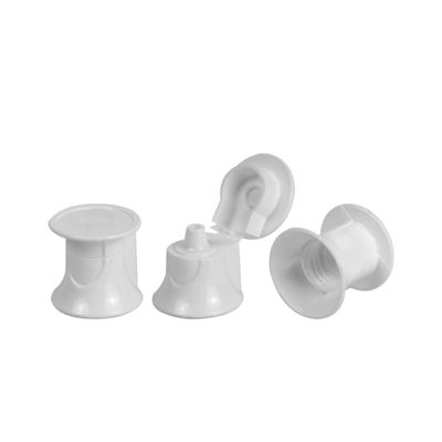 Empacotamento plástico UV plástico cosmético das tampas da garrafa de Flip Top Cap 7.8mm do revestimento