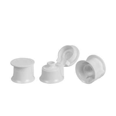 Empacotamento plástico UV plástico cosmético das tampas da garrafa de Flip Top Cap 7.8mm do revestimento