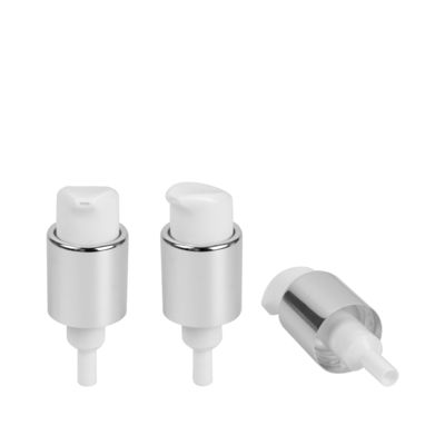 Bomba plástica metálica 24/410 do tratamento de Chrome da bomba da loção do creme do atuador da torção da esquerda à direita
