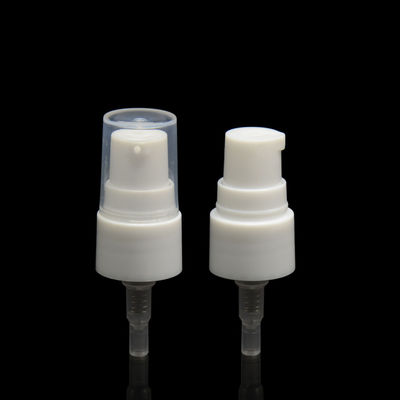O distribuidor branco plástico cosmético do tratamento pulveriza a bomba 18/410 0.12cc