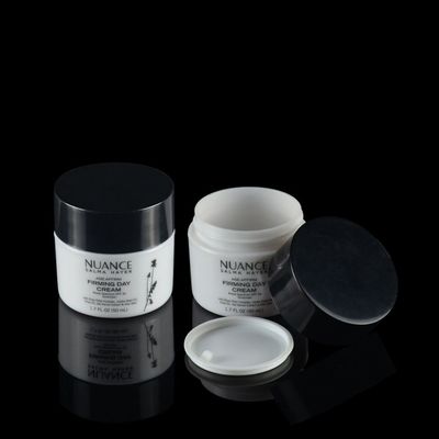 Recipientes cosméticos luxuosos do frasco cosmético de 56.2MM 50ml PETG com tampa do ABS