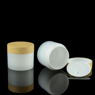 10g 20g 30g PP desnatam o frasco que empacota os recipientes cosméticos de bambu da tampa do creme do olho do OEM