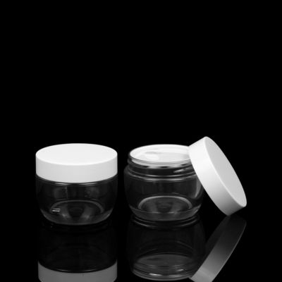 Empacotamento de creme vazio do frasco dos cuidados com a pele plásticos pesados do ANIMAL DE ESTIMAÇÃO da parede 30ml 50ml