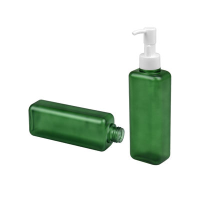 garrafa quadrada 24/410 da bomba da loção do corpo da forma da garrafa cosmética de 150ml 185ml PETG
