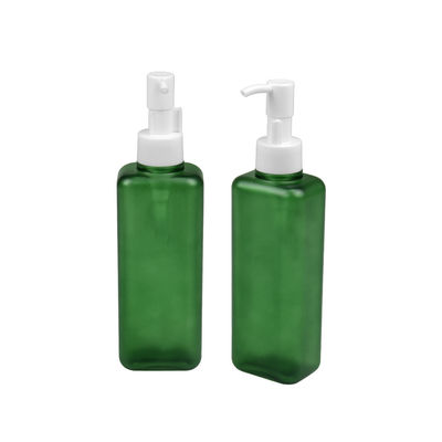 garrafa quadrada 24/410 da bomba da loção do corpo da forma da garrafa cosmética de 150ml 185ml PETG