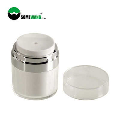 Frasco mal ventilado acrílico 30ml 50ml da bomba dos cuidados com a pele cosméticos luxuosos do recipiente do creme dos cuidados pessoais