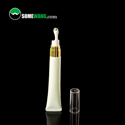 Tubo cosmético 10ml pequeno 15ml 20ml 30ml do creme do olho do bocal longo feito sob encomenda plástico do nariz do aperto