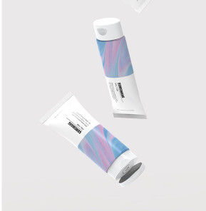 rolo plástico de 35ml 50ml 100ml único no empacotamento dos cosméticos dos cuidados com a pele dos tubos