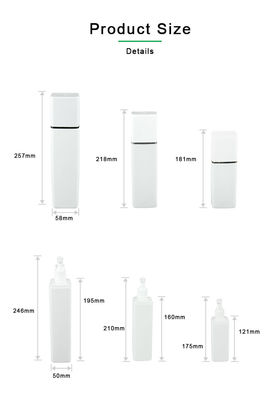 garrafa do PE de 300ml 400ml 500ml com a garrafa exterior do champô da tampa