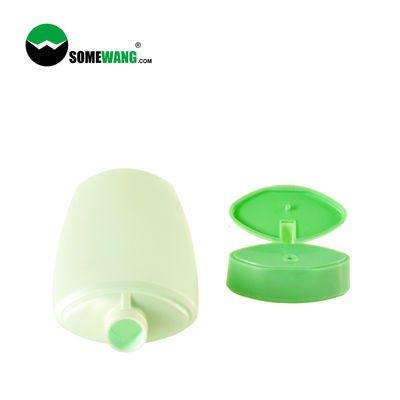 A garrafa plástica 200ml do PE do uso do champô personalizou a garrafa lisa do aperto com Flip Top Lid
