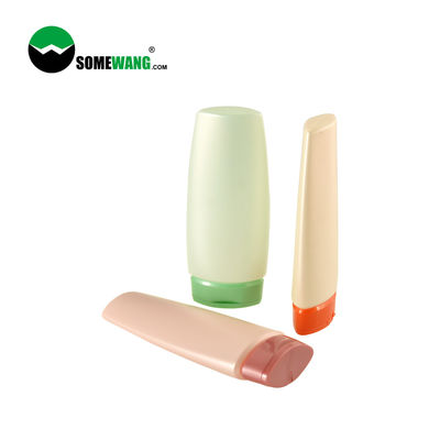 A garrafa plástica 200ml do PE do uso do champô personalizou a garrafa lisa do aperto com Flip Top Lid