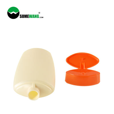 A garrafa plástica 200ml do PE do uso do champô personalizou a garrafa lisa do aperto com Flip Top Lid