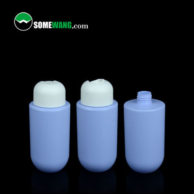 Ombro liso personalizado do HDPE da cor em volta do empacotamento cosmético da loção da garrafa inferior 300ml 400ml