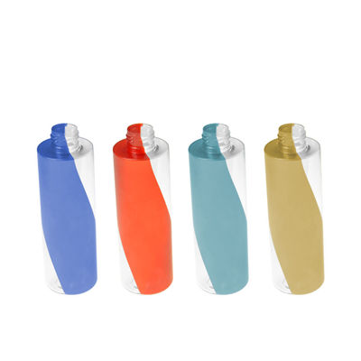 Garrafa plástica 200ml da loção da garrafa cosmética feita sob encomenda vazia dupla da cor PETG