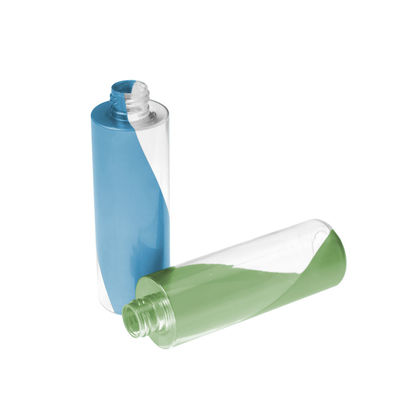 Garrafa plástica 200ml da loção da garrafa cosmética feita sob encomenda vazia dupla da cor PETG